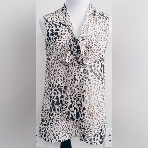 Leopard Bow Top